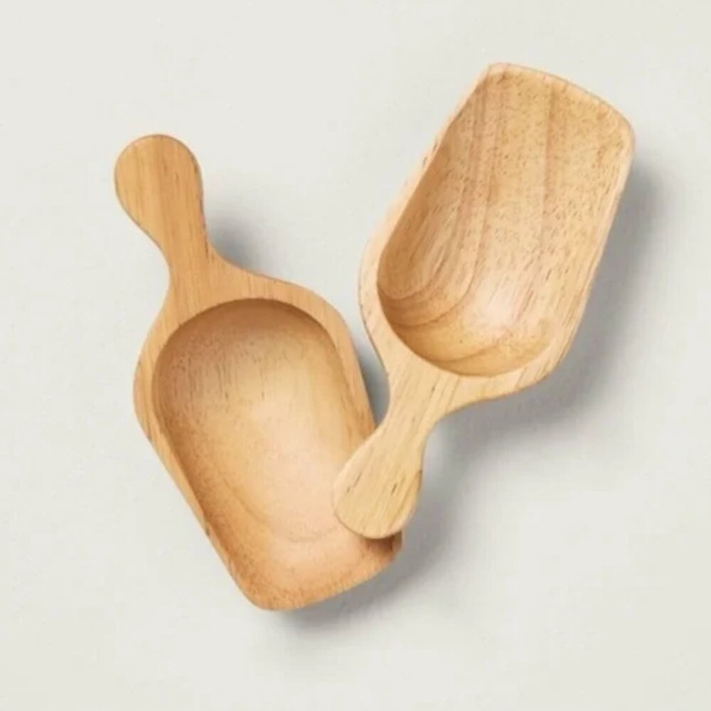 HEARTH HAND Magnolia Small Wood Scoops Set 2